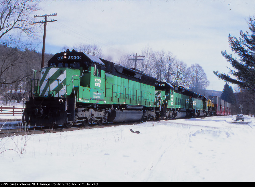 Westbound winter scene